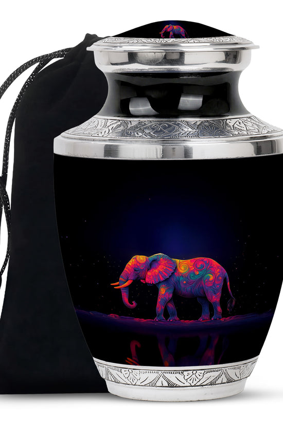 Colorful Elephant Urn – Artistic Cremation Urn For Loved Ones