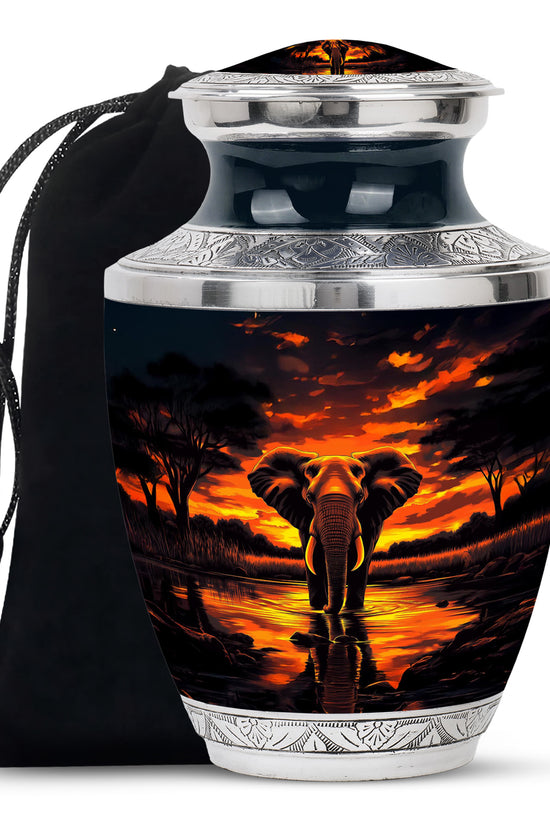 Colorful Elephant Urn – Artistic Cremation Urn For Loved Ones