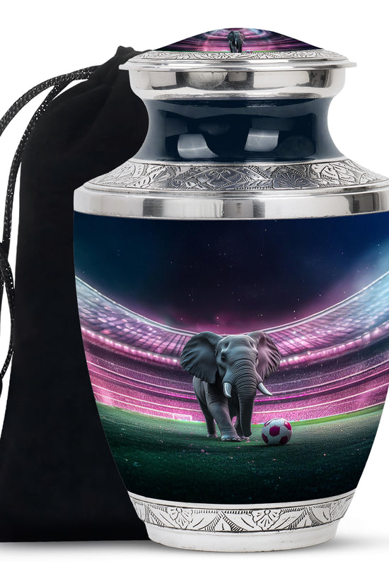 Elephant in Stadium Creamation Urn – Football Memorial Urn For Adult Ashes
