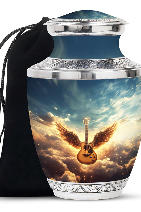 Beautiful Guitar Cremation Urn - A Peaceful Tribute Urn For Music Lovers