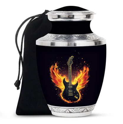 Firewings Guitar Urn - Beautifully Handcrafted Cremation Urn For Ashes