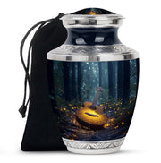 Gloden Guitar Memorial Urn - Premium Cremation Urn For Loved One Ashes