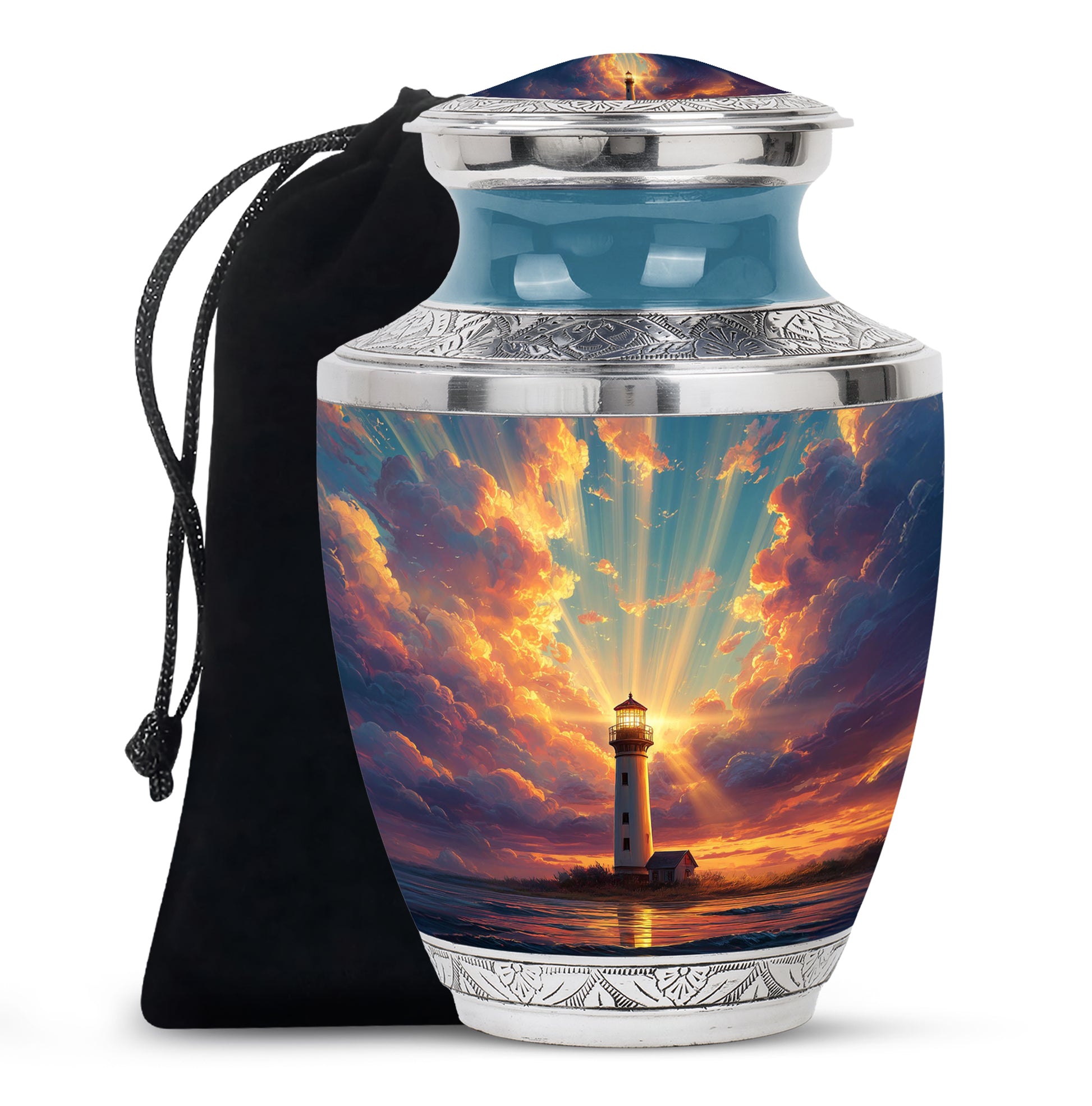 Heaven’s Lighthouse Urn - Spiritual Cremation Urn For Human Ashes
