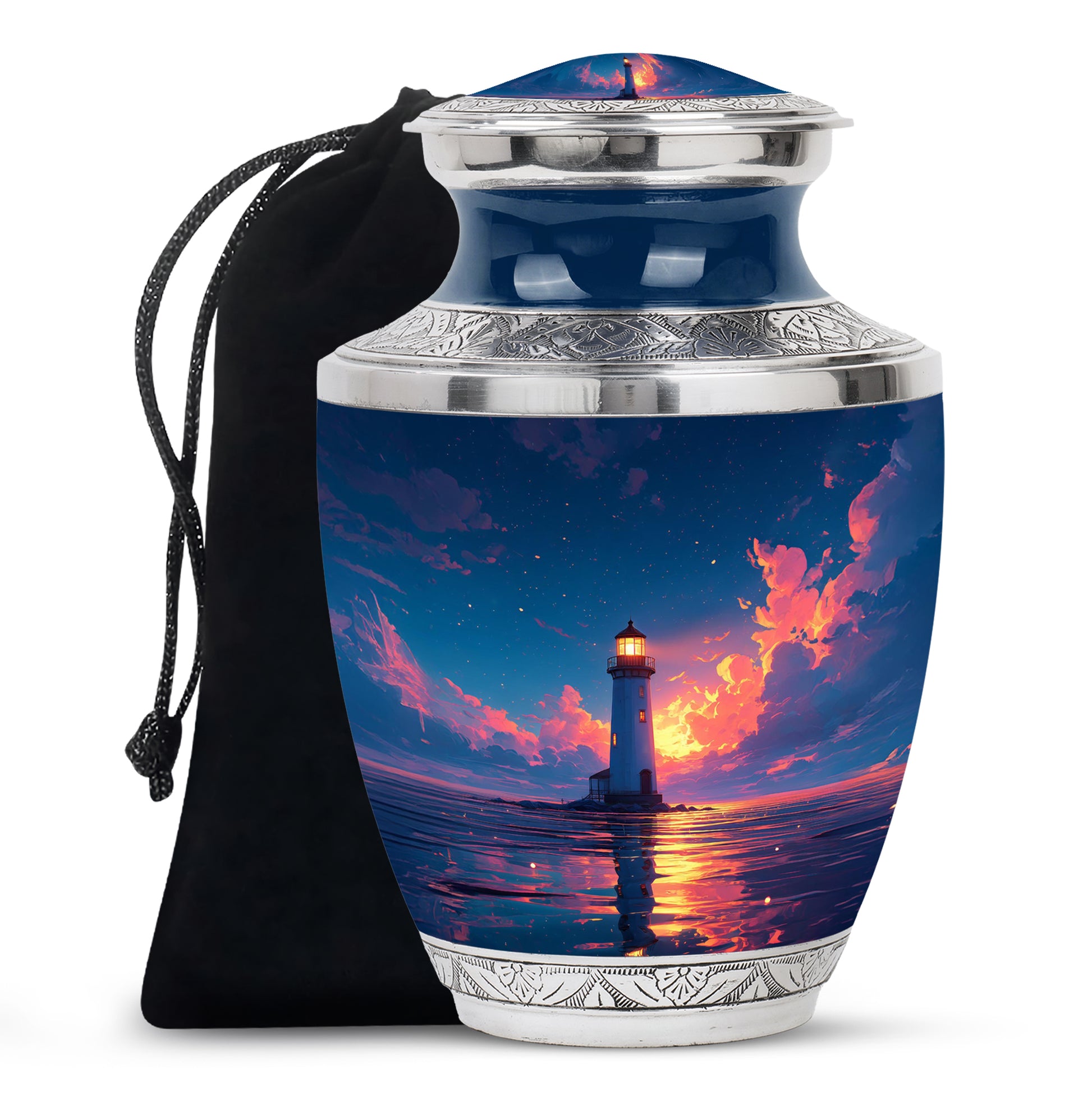 Decorative Ocean Lighthouse Urns - Divine Memorial Urn For Adults