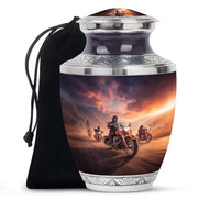 Motorcycle Riders Cremation Urn - Biker Memorial Urn For Loved Ones
