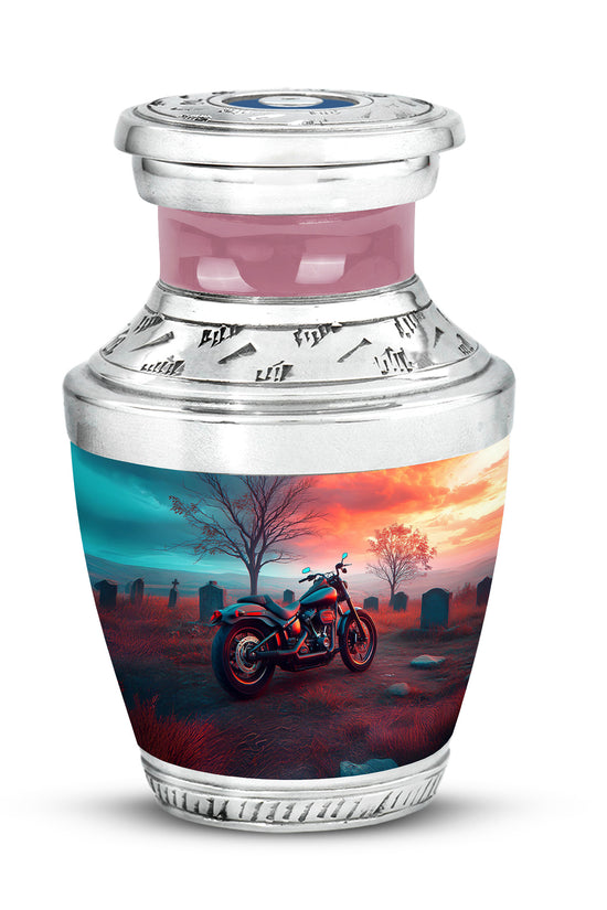 Regal Bike Memorial Cremation Urns - Teal 10-inch, 200 cu in - Karyliz