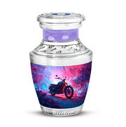 Blue Resounding Bike Memorial Urn for Ashes - 10-inch, 200 cu in - Karyliz