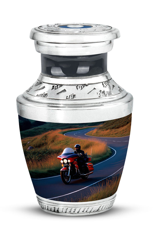 Blue Bike Cremation Urns - Opulent Dedication 10-inch, 200 cu in - Karyliz