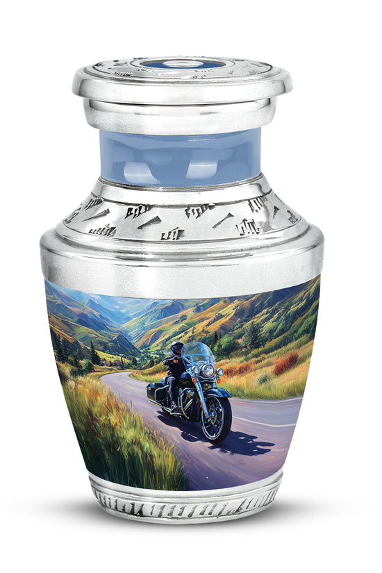 Blue Bike Cremation Urns - Imperial Tribute 10-inch, 200 cu in - Karyliz