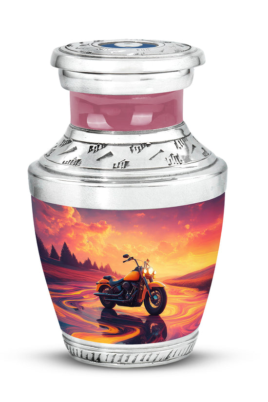 Personalized Elegant Bike Cremation Urns - Pink 10-inch, 200 cu in - Karyliz