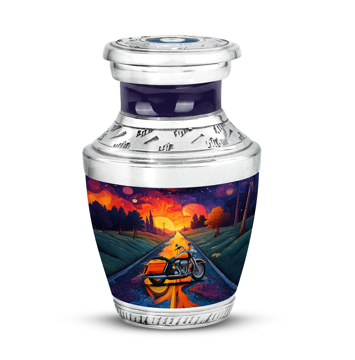 Sublime Bike Cremation Urns for Human Ashes - Purple 10-inch - Karyliz