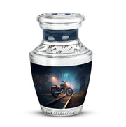 Blue Bike Cremation Urns - Imperial Reflection 10-inch, 200 cu in - Karyliz