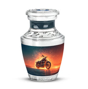 Personalized Blue Bike Cremation Urns for Ashes - Transcendent 10-inch - Karyliz