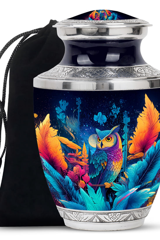 Artistic Night Owl Urn - Cremation Urn For Human Ashes