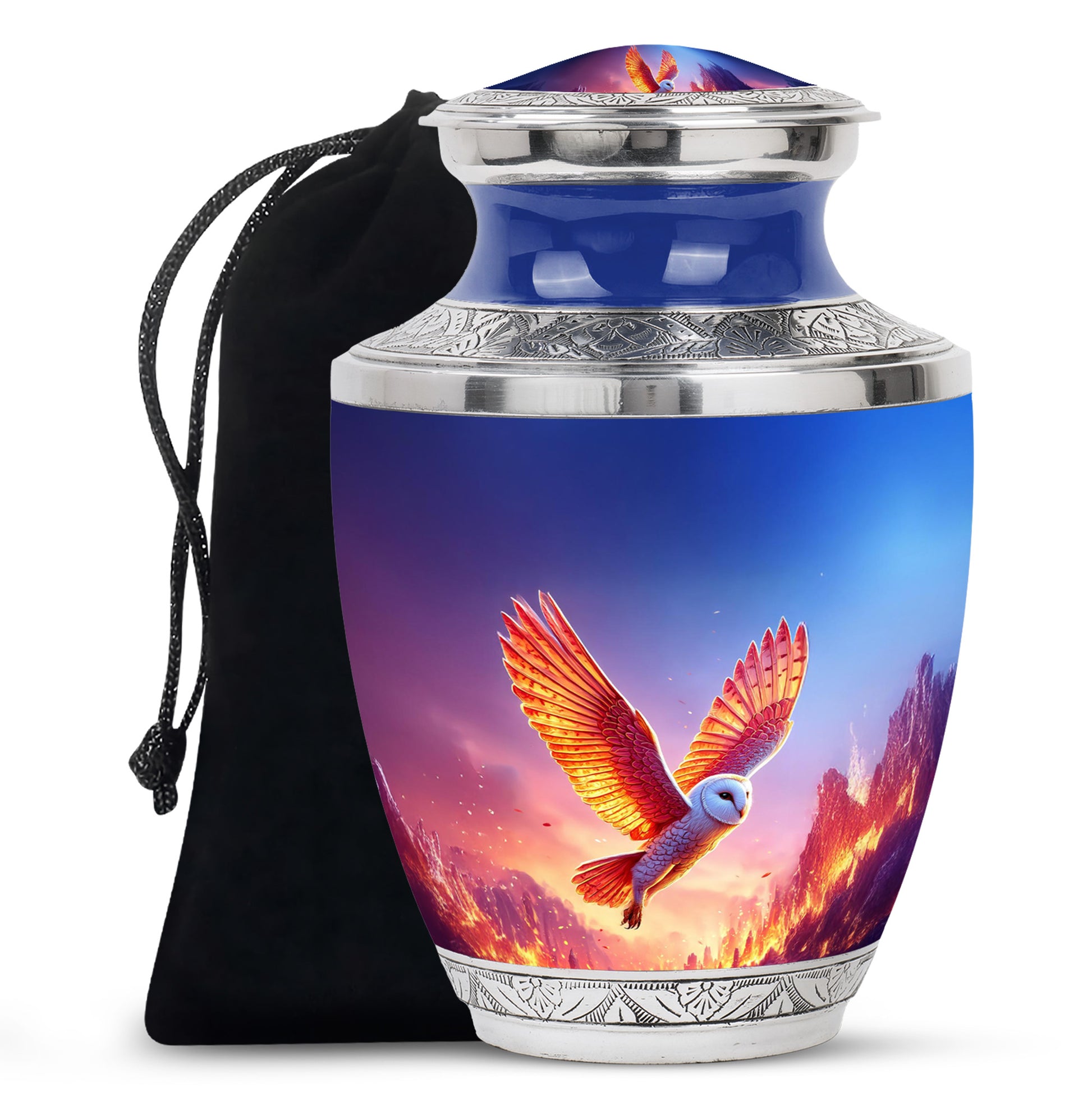 Flying Owl Cremation Urn - Cremation Urn For Human Ashes