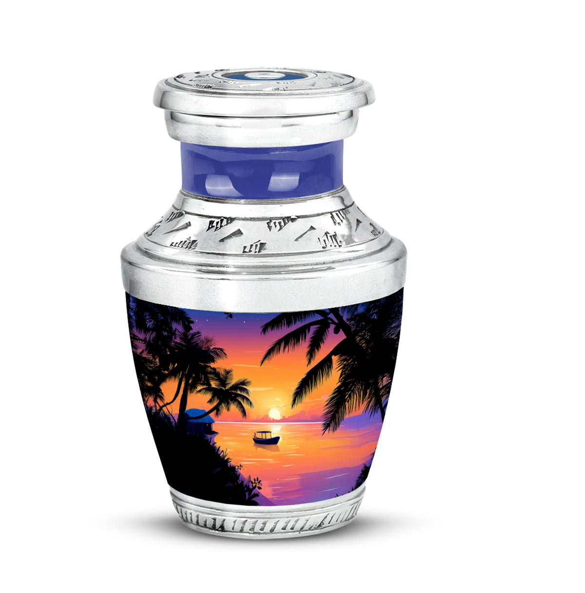 Pink Beach Haven Cremation Urns for Human Ashes - 10-inch, 200 cu in - Yatskia