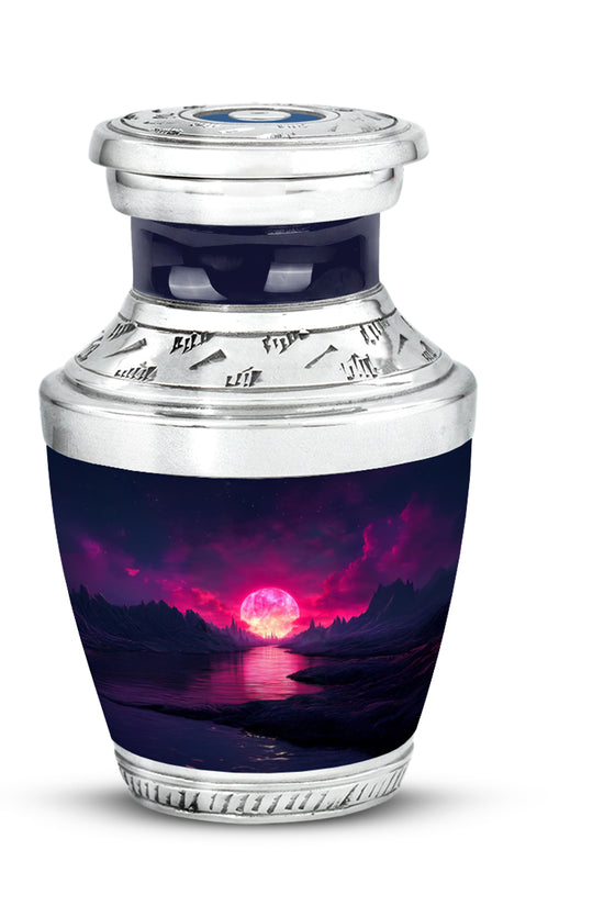 Blue Venerable Beach Cremation Urns for Human Ashes - 10-inch, 200 cu in - Yatskia