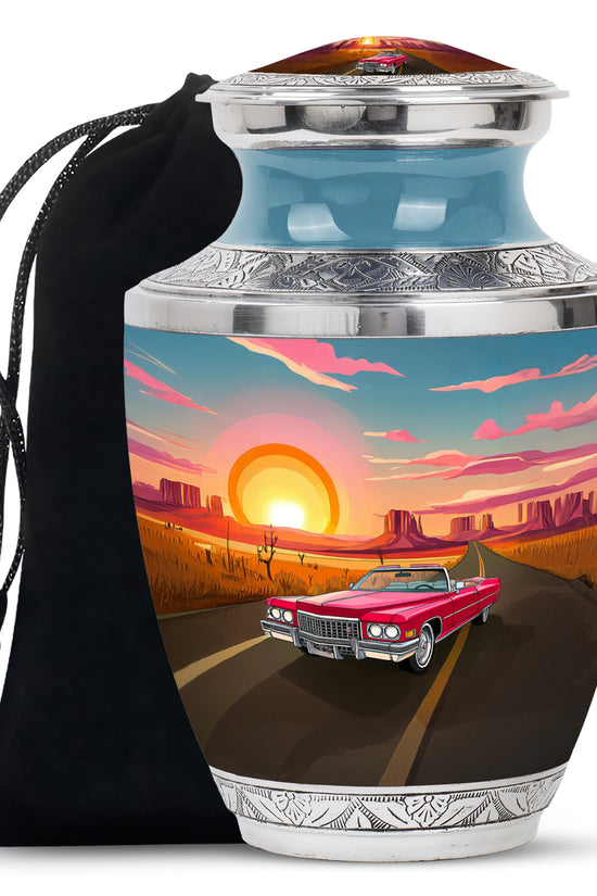 Vintage Car Urn for Ashes - Premium Funeral Urn For Dad