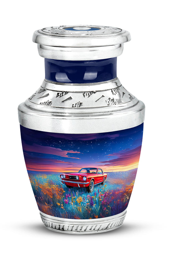 Remarkable Car Memorial Cremation Urns - Blue 10-inch, 200 cu in - Karyliz