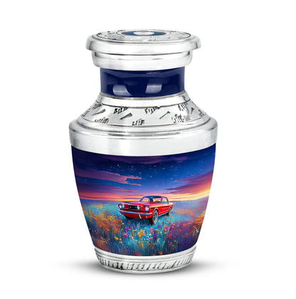 Remarkable Car Memorial Cremation Urns - Blue 10-inch, 200 cu in - Karyliz