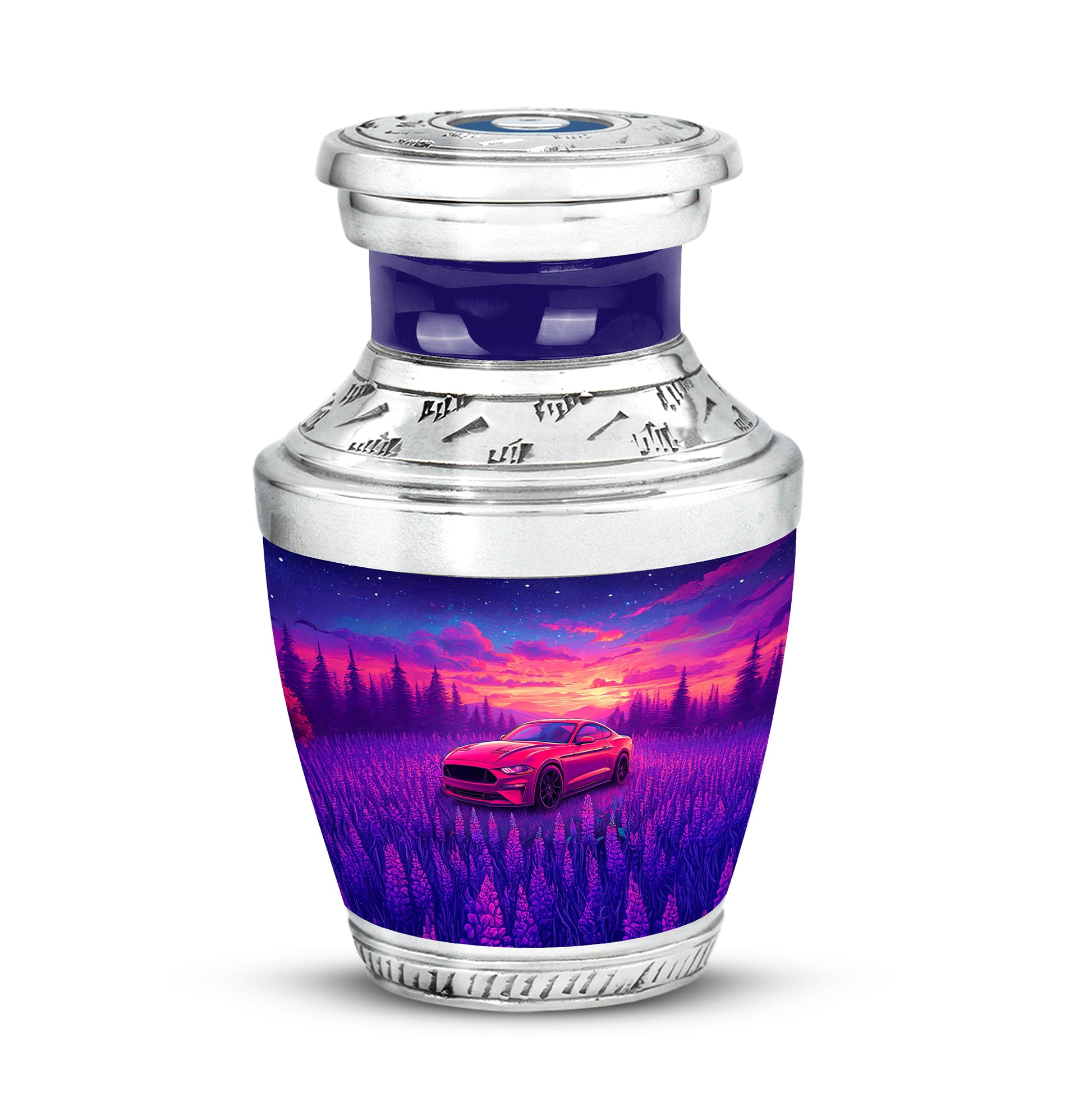 Regal Car Memorial Cremation Urns - Blue 10-inch, 200 cu in - Karyliz