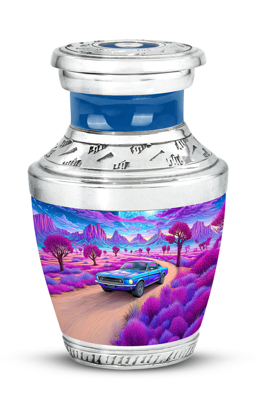 Personalized Car Cremation Urns - Eminent Blue 10-inch, 200 cu in - Karyliz