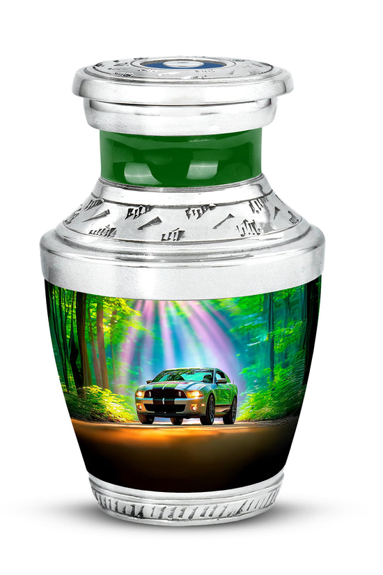 Teal Car Cremation Urns - Opulent Haven 10-inch, 200 cu in - Karyliz