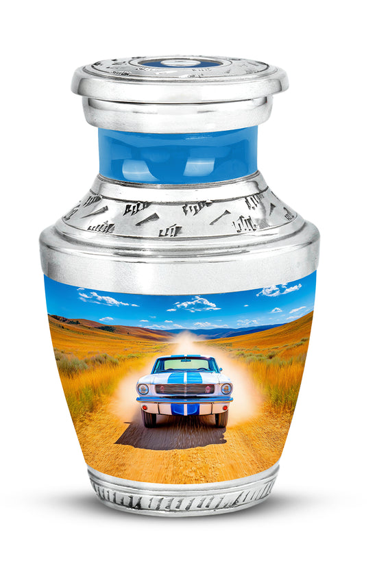 Ethereal Car Memorial Cremation Urns - Blue 10-inch, 200 cu in - Karyliz