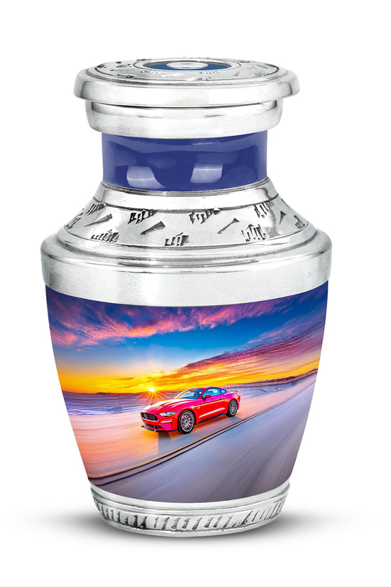 Ethereal Car Memorial Cremation Urns - Blue 10-inch, 200 cu in - Karyliz