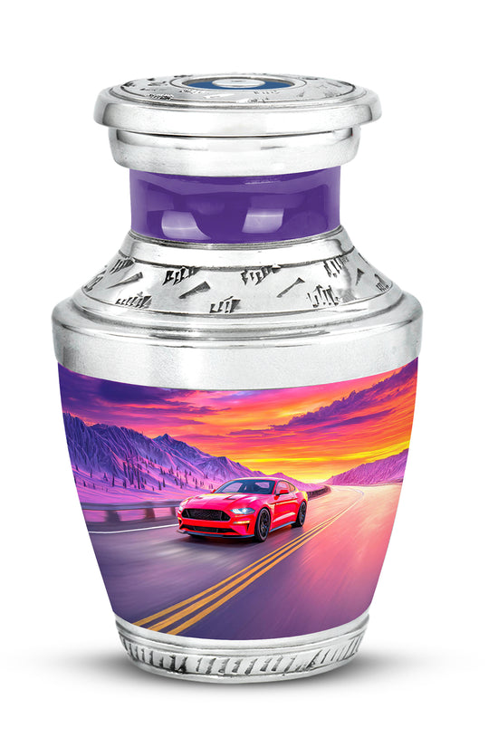 Blue Car Beacon Cremation Urns for Human Ashes - 10-inch, 200 cu in - Karyliz