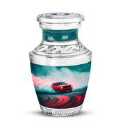 Personalized Seraphic Car Cremation Urns - Teal 10-inch, 200 cu in - Karyliz