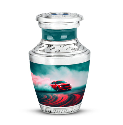 Personalized Seraphic Car Cremation Urns - Teal 10-inch, 200 cu in - Karyliz
