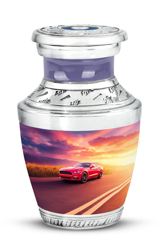 Divine Blue Car Cremation Urn for Ashes - 10-inch, 200 cu in - Karyliz