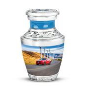 Blessed Car Cremation Urns for Human Ashes - Blue 10-inch - Karyliz