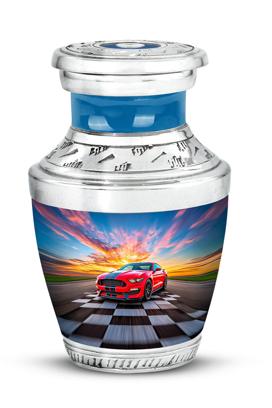 Personalized Car Cremation Urns - Tranquil Blue 10-inch, 200 cu in - Karyliz
