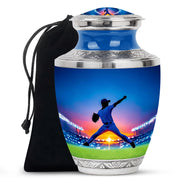 Baseball Pitcher Memorial Urn - Decorative Urn For Adult Male