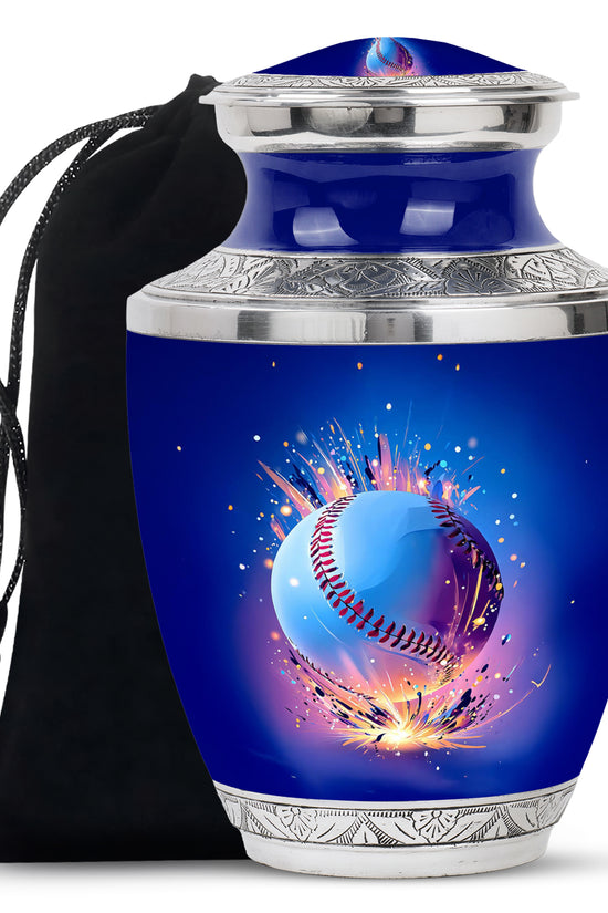 Baseball Energy Tribute Urn - Cremation Urn For Human Ashes Adult
