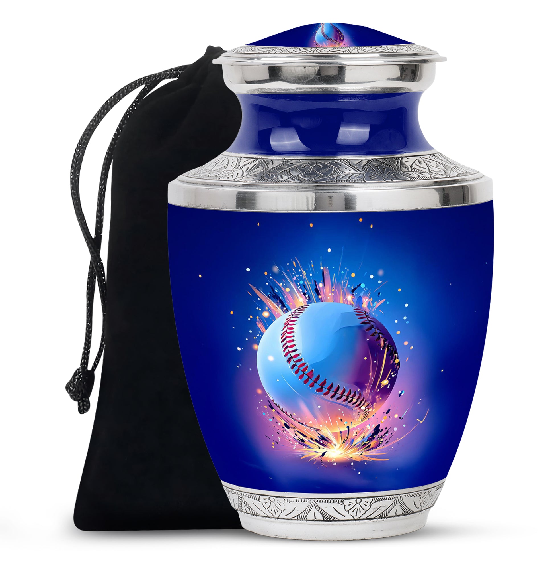 Baseball Energy Tribute Urn - Cremation Urn For Human Ashes Adult