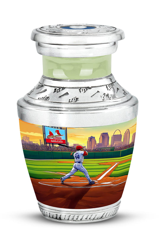 Everlasting Green Baseball Resting Place Urn for Human Ashes - 10-inch, 200 cu in - Yatskia