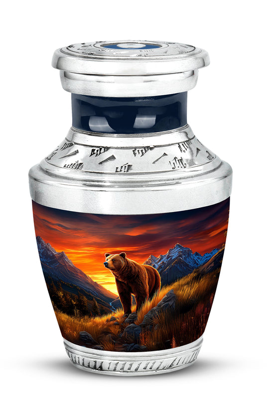 Blue Bear Devotion Cremation Urns for Human Ashes - 10-inch, 200 cu in - Yatskia