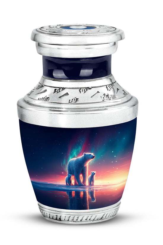 Blue Bear Tribute Cremation Urns for Human Ashes - 10-inch, 200 cu in - Yatskia