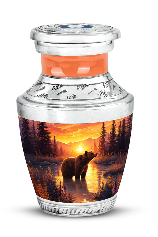 Personalized Red Bear Cremation Urns for Ashes - Captivating 10-inch - Yatskia