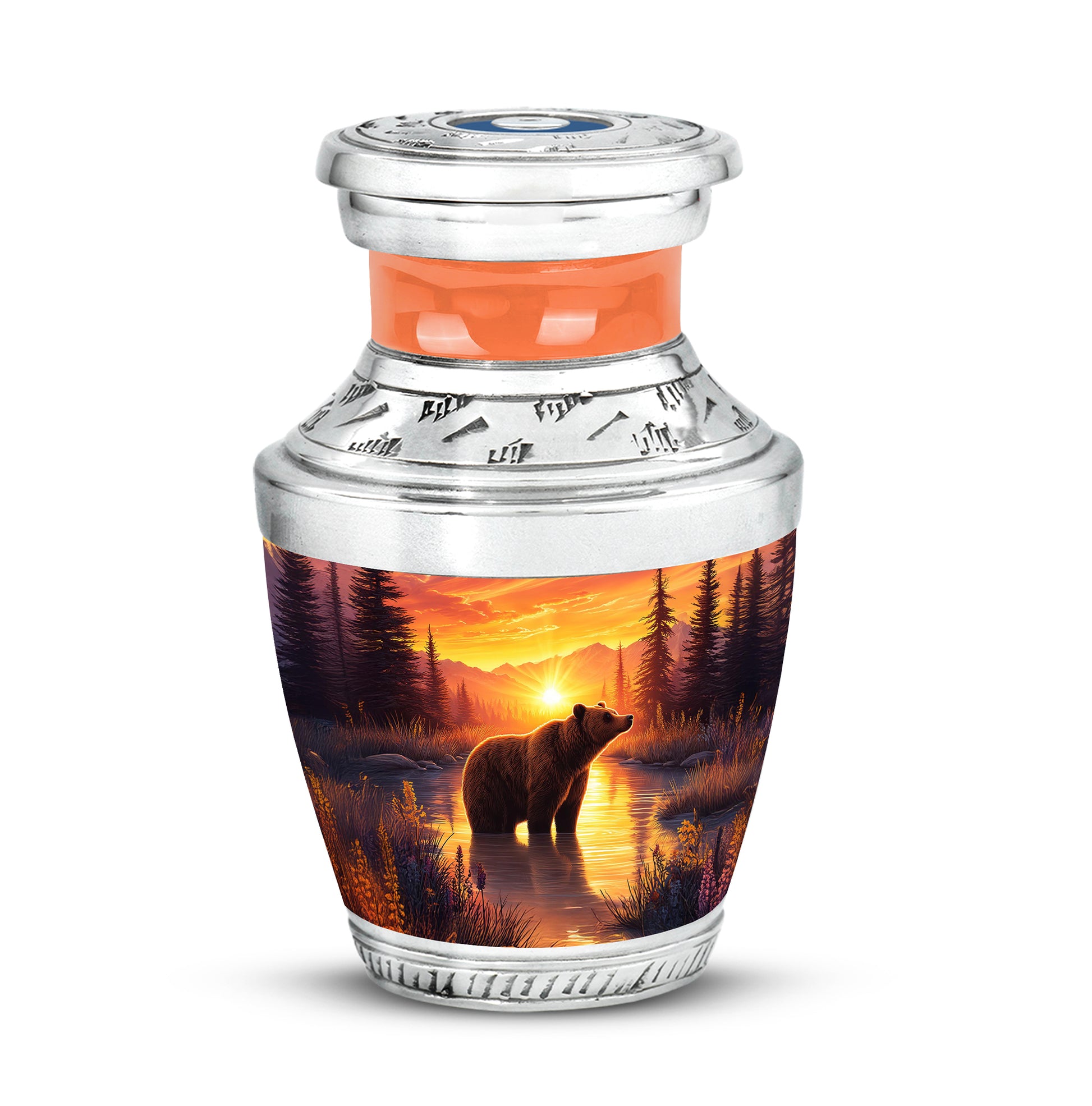Personalized Red Bear Cremation Urns for Ashes - Captivating 10-inch - Yatskia