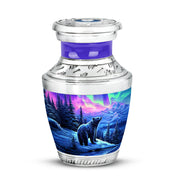 Personalized Bear Cremation Urns - Eminent Purple 10-inch, 200 cu in - Yatskia