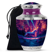 Purple Unicorn Cremation Urn - Fantasy Memorial Urn For Adult Ashes