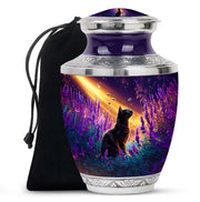 Black Cat Memorial Urn - Lavender Field Cremation Urn For Pet Ashes