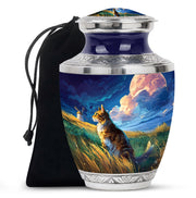 Cat Memorial Urn - Artistic Nature Funeral Urn For Pet Ashes