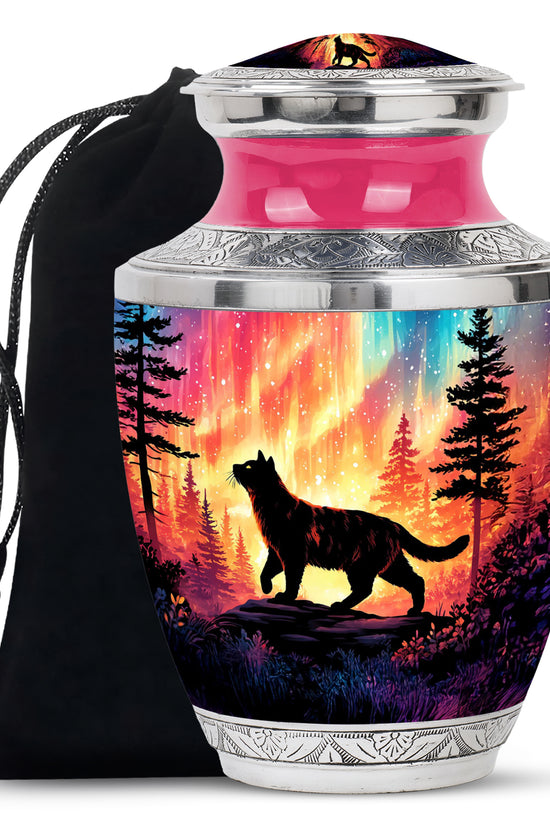 Cat Memroial Urn - Artistic Forest Cremation Urn For Pet Ashes