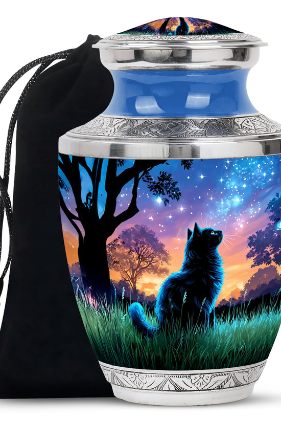 Cat Funeral Urn - Glowing Star Cremation Urn For Cat Ashes
