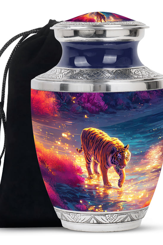 Animal Cremation Urn - Tiger Memorial Urn For Human Ashes